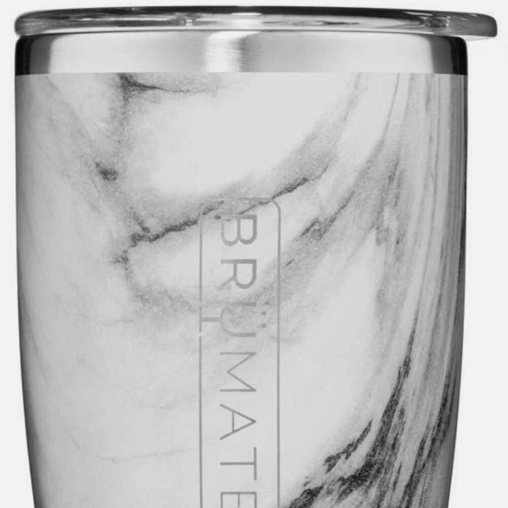 Brumate Rocks Tumbler 12oz Carrara w/ slider lid